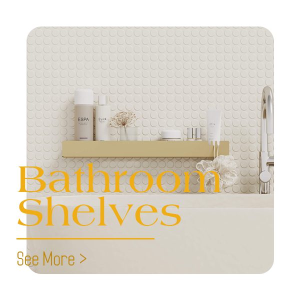 bathroom shelves